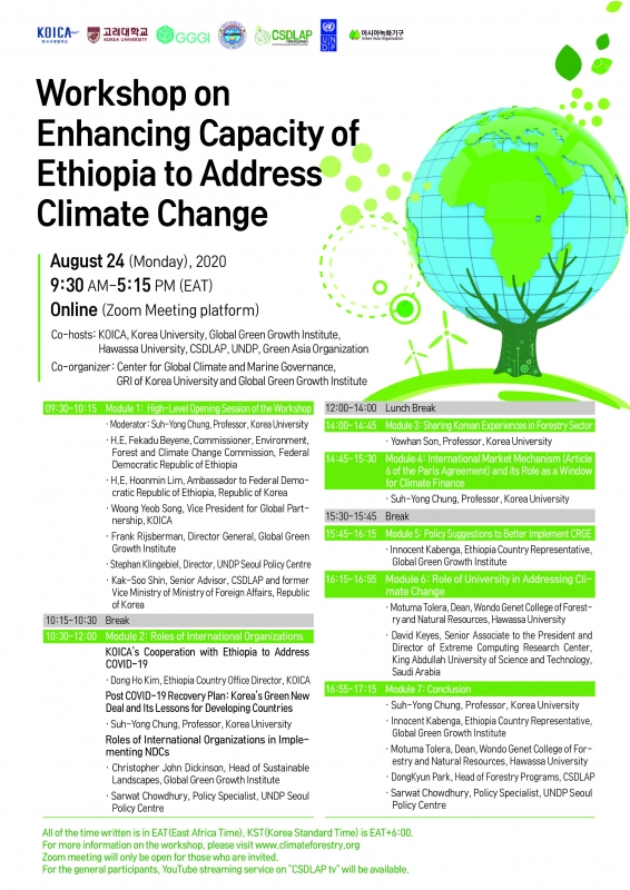 Workshop on Enhancing Capacity of Ethiopia to Address Climate Change